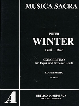 Illustration winter concertino en do min