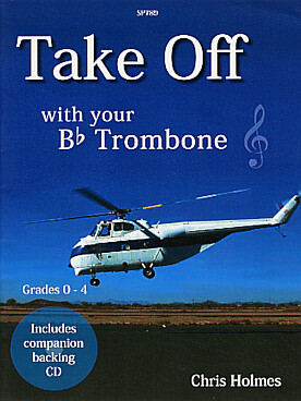 Illustration de Take off with your Bb trombone    