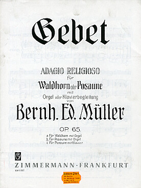 Illustration de Gebet, adagio religioso op .65 