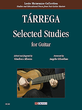 Illustration tarrega selected studies for guitar