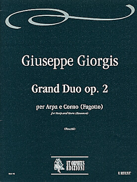 Illustration de Grand duo op. 2 pour harpe et cor (ou basson)