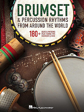 Illustration drumset & percussion rhythms ...