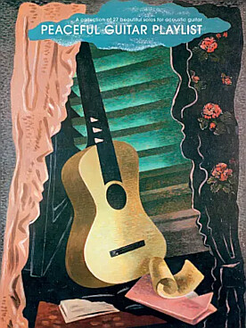 Illustration peaceful guitar playlist