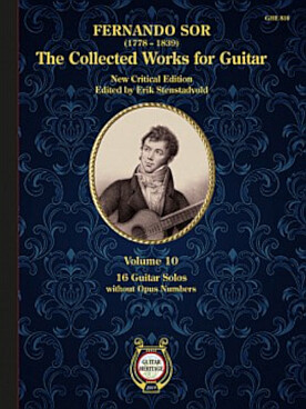 Illustration de Guitar works - Vol. 10 : 15 Guitar solos without opus numbers