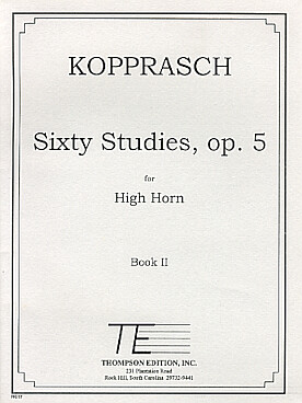 Illustration de 60 Selected studies op. 5 for high horn - Vol. 2
