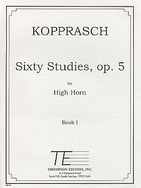 Illustration de 60 Selected studies op. 5 for high horn - Vol. 1