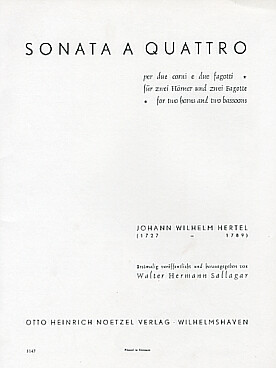 Illustration de Sonata a quattro pour 2 cors et 2 bassons