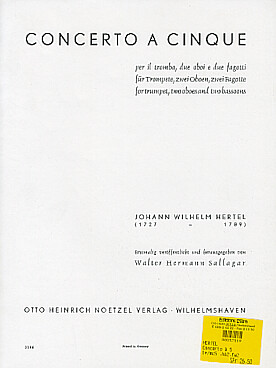 Illustration de Concerto a cinque pour trompette, 2 hautbois et 2 bassons