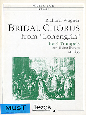Illustration wagner bridal chorus from lohengrin