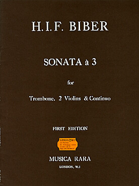 Illustration de Sonata à 3 pour trombone, 2 violons et basse continue