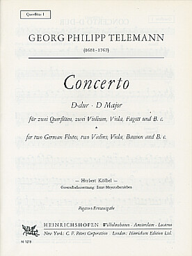 Illustration telemann concerto en re parties