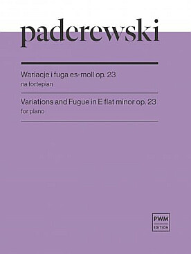 Illustration paderewski variations and fugue op. 23