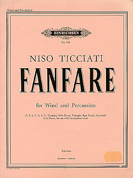 Illustration ticciati fanfare for wind and percussion