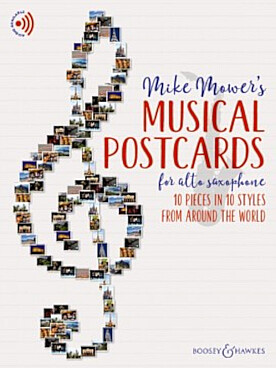 Illustration mower mike mower's musical postcard