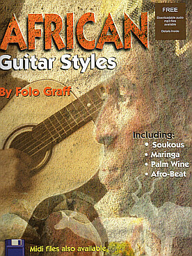 Illustration graff african guitar styles