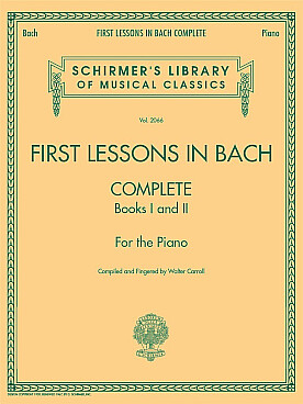 Illustration de FIRST LESSONS IN BACH - Complete Vol. 1 et 2