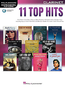 Illustration 11 top hits clarinette