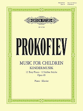 Illustration prokofiev music for children op. 65