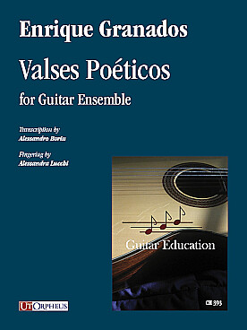 Illustration de Valses Poéticos for guitar ensemble
