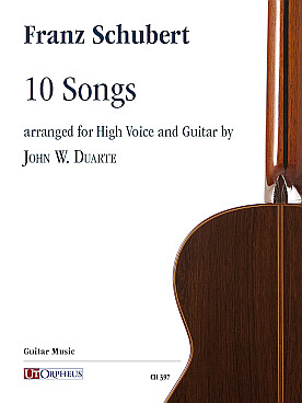 Illustration de 10 Songs arranged for High Voice and Guitar