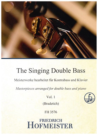 Illustration de The singing double bass Vol. 1 - Masterpieces arranged for double bass and piano  