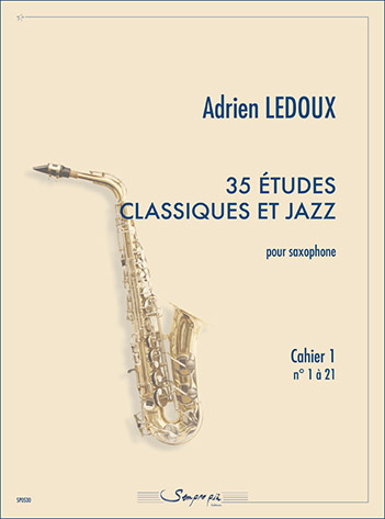 Illustration de 35 études classiques et jazz - Cahier 1 n° 1 à 21   