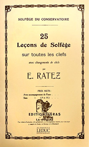 Illustration de 25 Leçons de solfège -  sur toutes les clefs -  avec changements de clefs  
